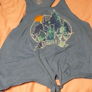 Tie up Hogwarts crop top